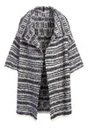 HESTER BOXY SWEATER COAT-BLACK/WHITE-ALICE + OLIVIA