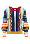 ZELMA BISHOP SLEEVE PULLOVER-MULTI-ALICE + OLIVIA