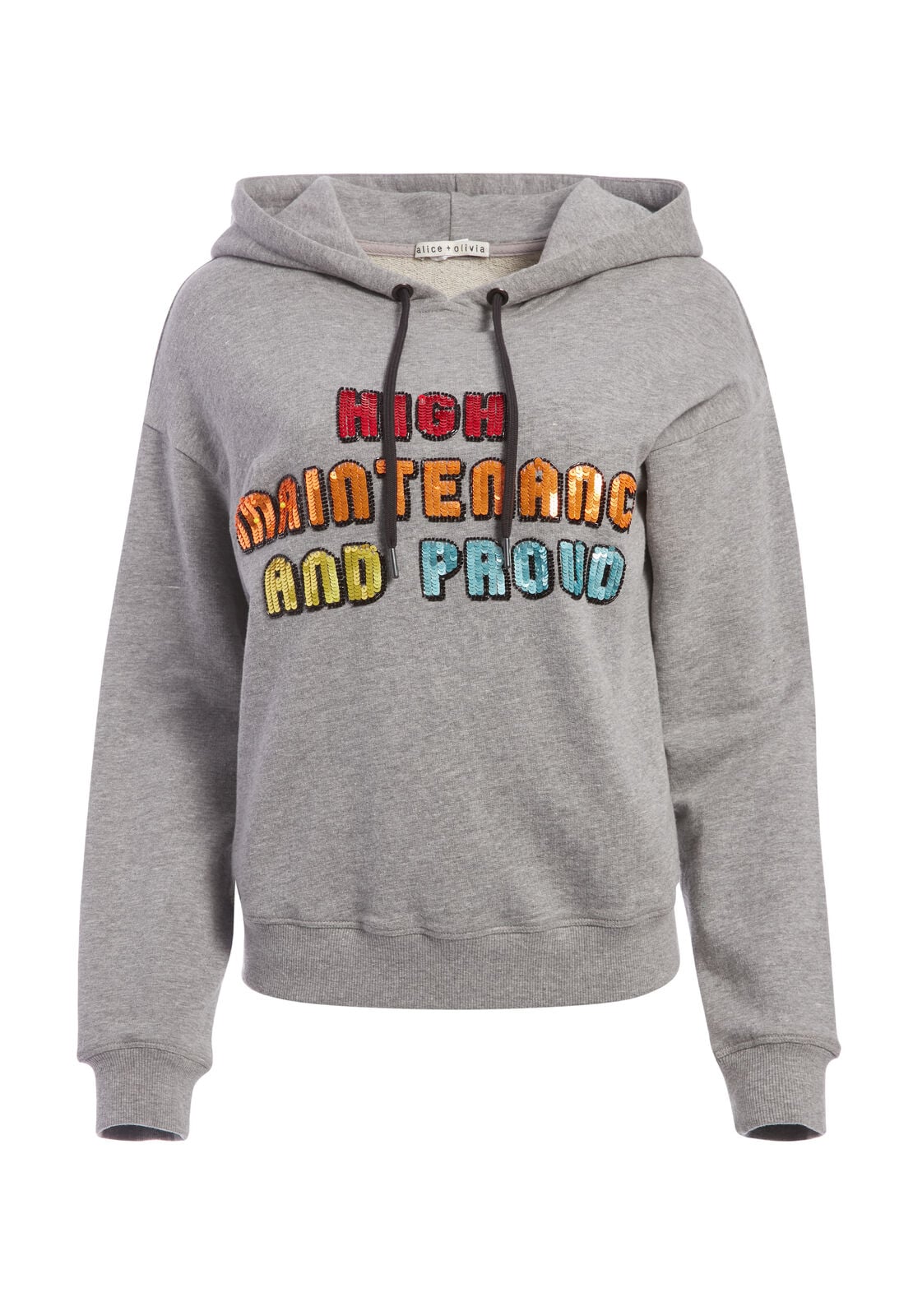 BARRON SEQUIN WIDE SLEEVE HOODIE-BLACK/MULTI-ALICE + OLIVIA