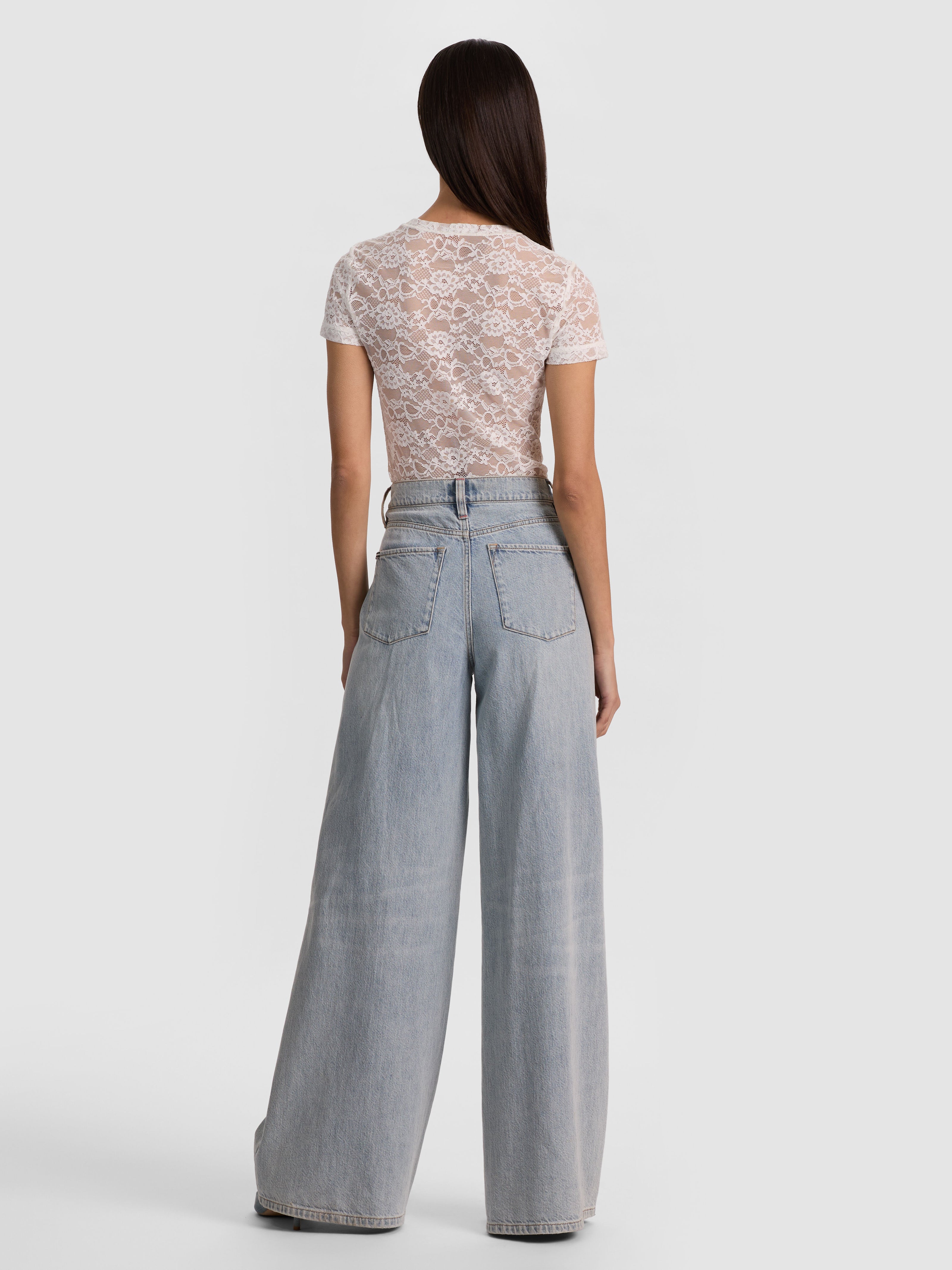AMAZING JEAN-DARLA LIGHT INDIGO-ALICE + OLIVIA