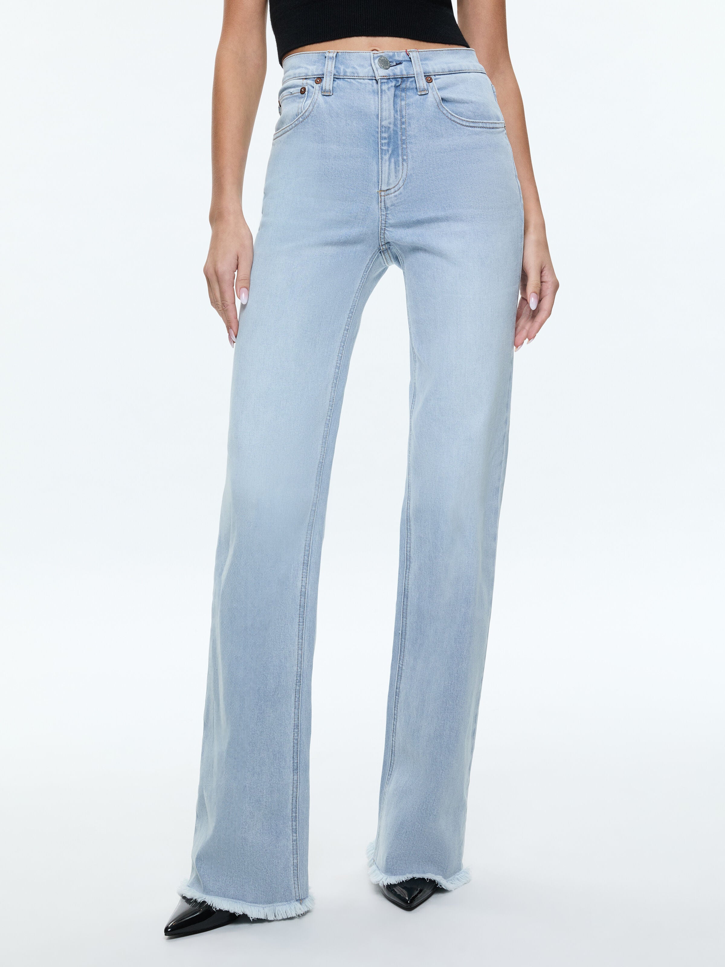 JEANS A VITA ALTA BODIE-ALICE + OLIVIA