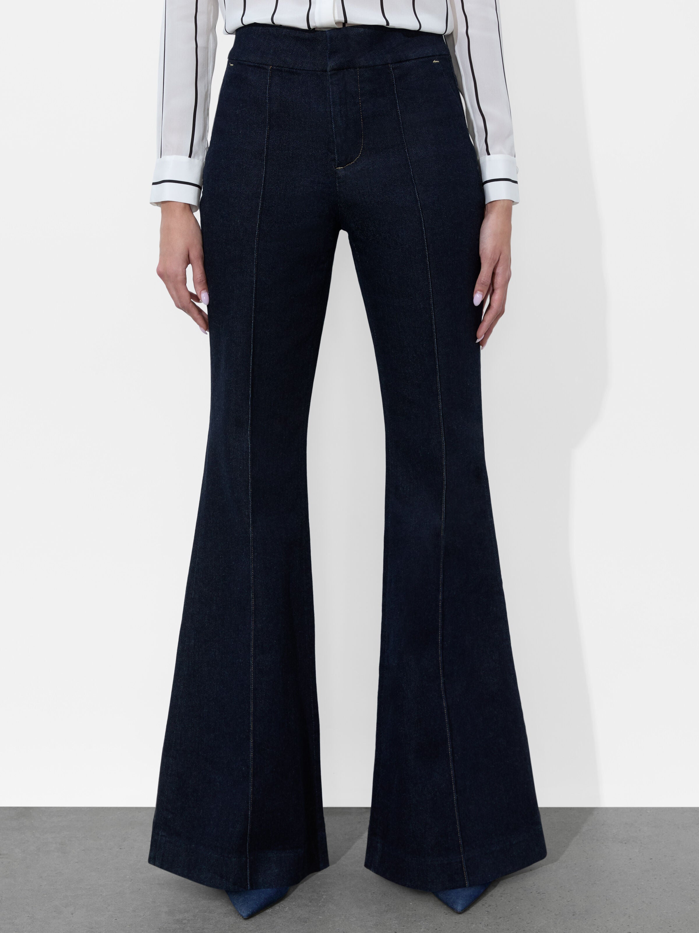 THE TROUSER JEAN-DARK RINSE-ALICE + OLIVIA