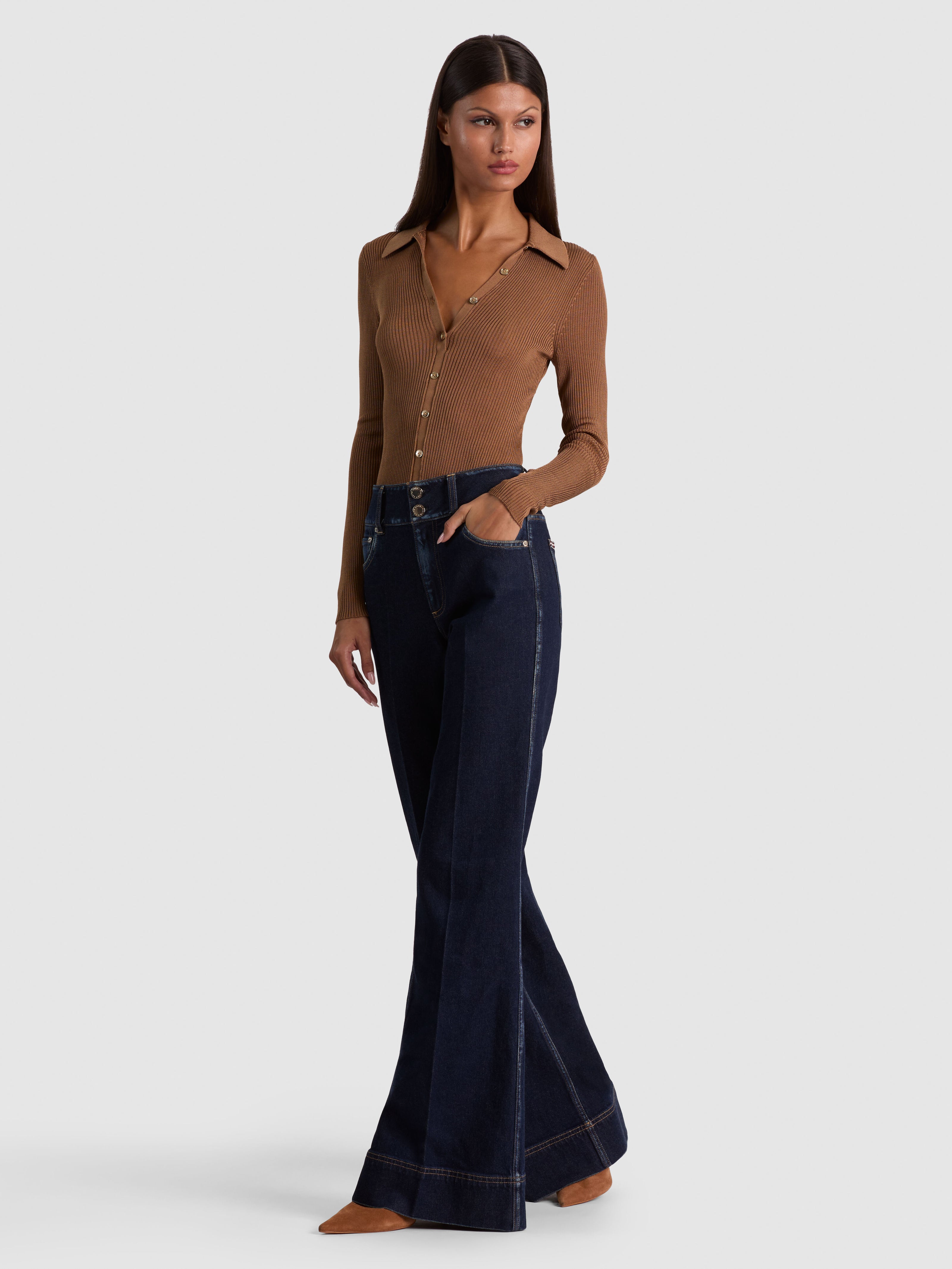 PERFECT JEAN-GAIA VINTAGE BLUE-ALICE + OLIVIA