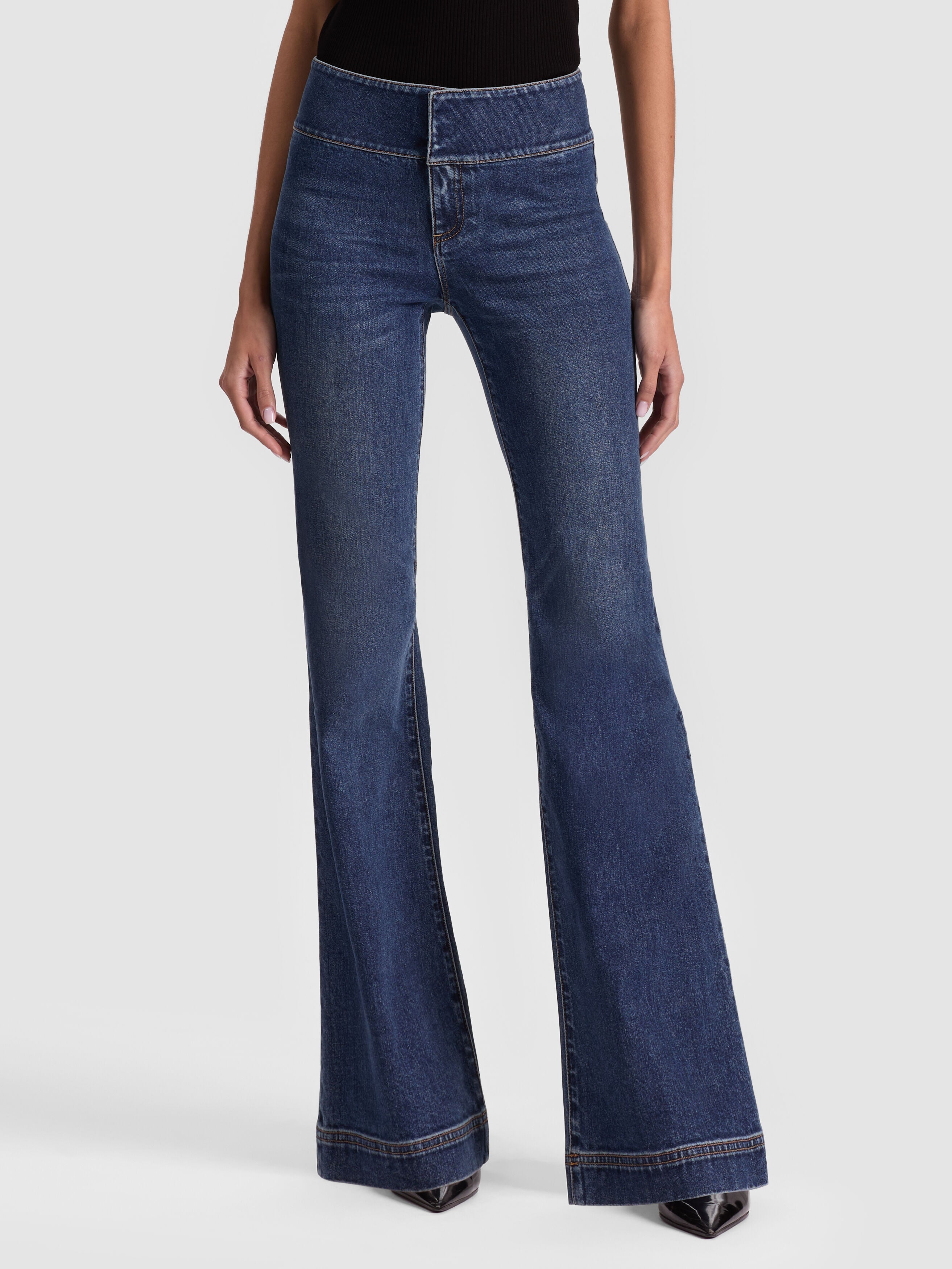 HOT JEAN-DANICA DARK INDIGO-ALICE + OLIVIA