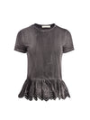 MAGLIETTA GABRIELLA CON ORLO ARRICCIATO-ALICE + OLIVIA