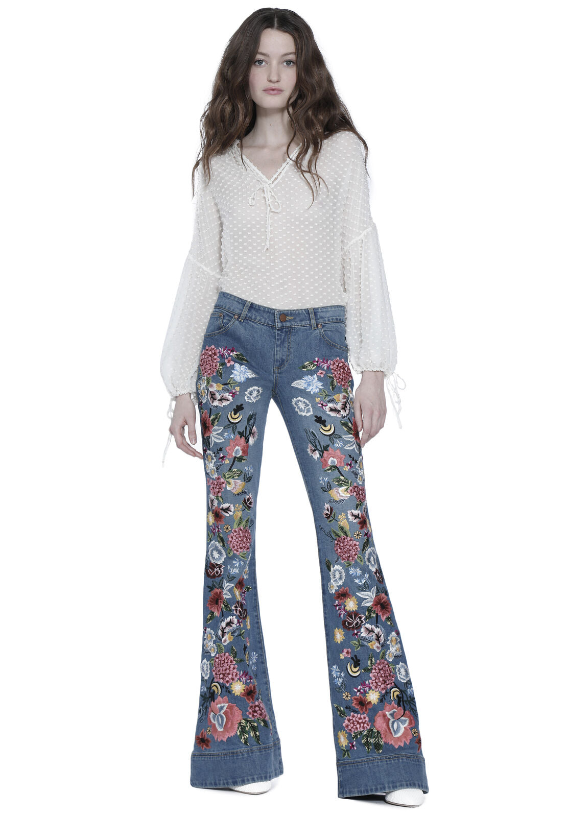 RYLEY JEANS A ZAMPA VITA BASSA-ALICE + OLIVIA