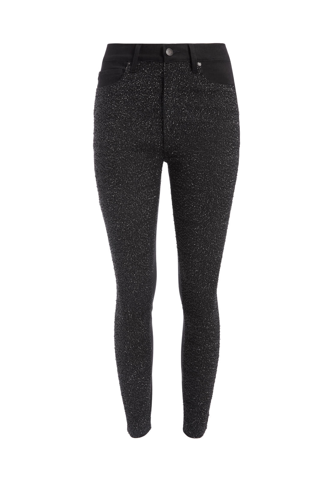 BON JEAN SKINNY TAILLE HAUTE À PAILLETTES-ALICE + OLIVIA