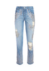 JEAN TAILLE HAUTE AMAZING CRYSTAL-ALICE + OLIVIA