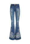 MAGNIFIQUE JEAN TAILLE HAUTE CRYSTAL-ALICE + OLIVIA