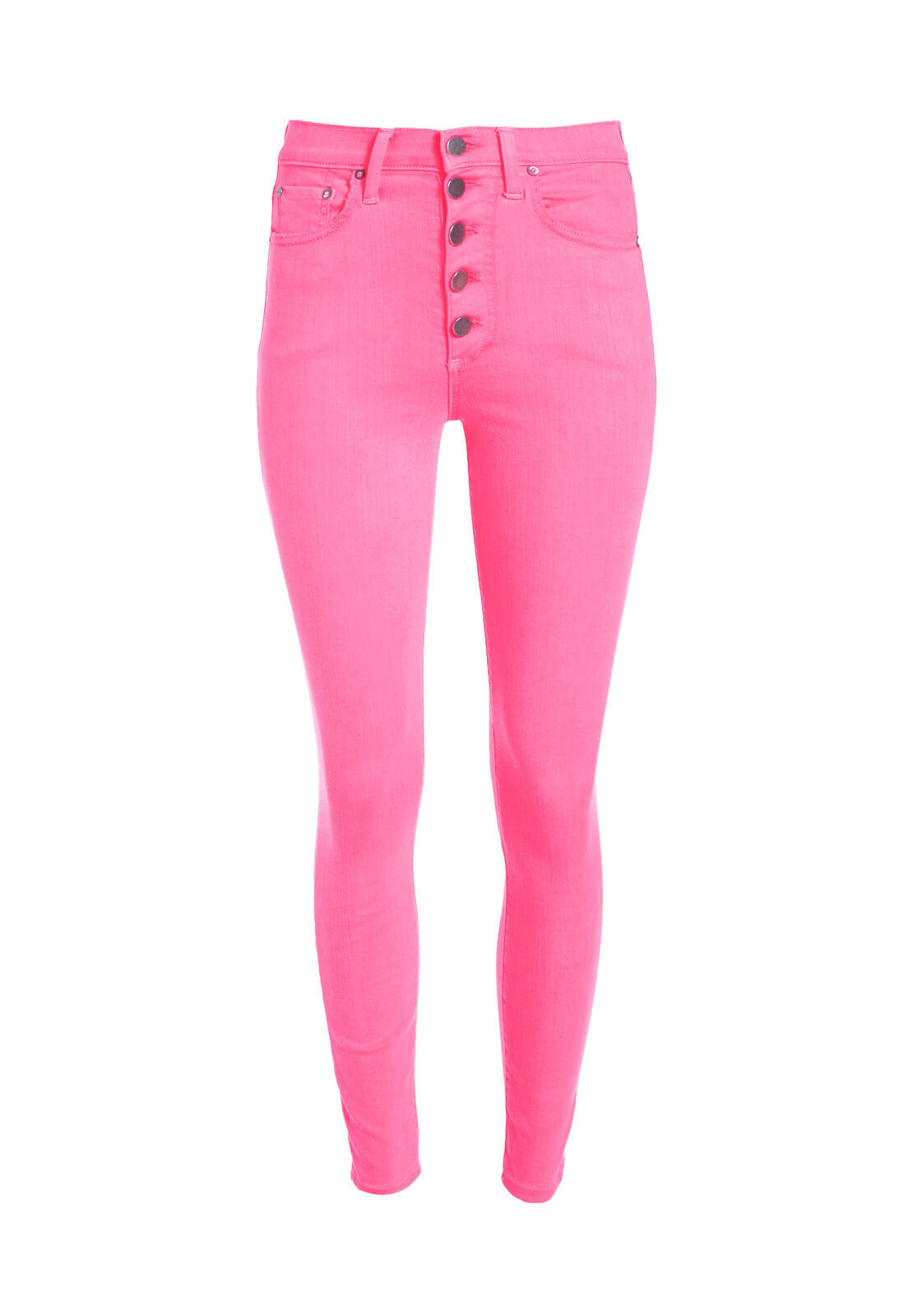 GOOD HIGH RISE NEON SKINNY JEAN-HOT PINK-ALICE + OLIVIA