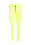 GOOD HIGH RISE NEON SKINNY JEAN-HOT PINK-ALICE + OLIVIA