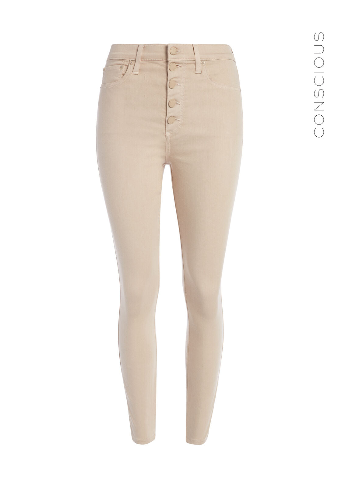 GOOD HIGH RISE ANKLE SKINNY JEAN-TAUPE-ALICE + OLIVIA