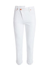 JEANS DRITTI ASIMMETRICI MOZZAFIATO-ALICE + OLIVIA