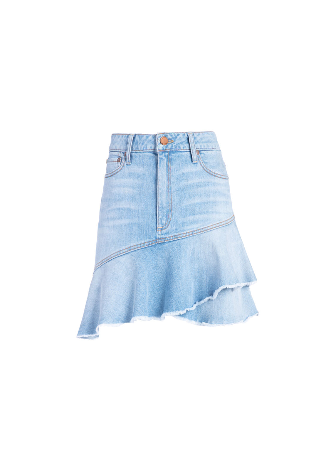 MINI FLOUNCE RUFFLE SKIRT-NIGHT WALK-ALICE + OLIVIA