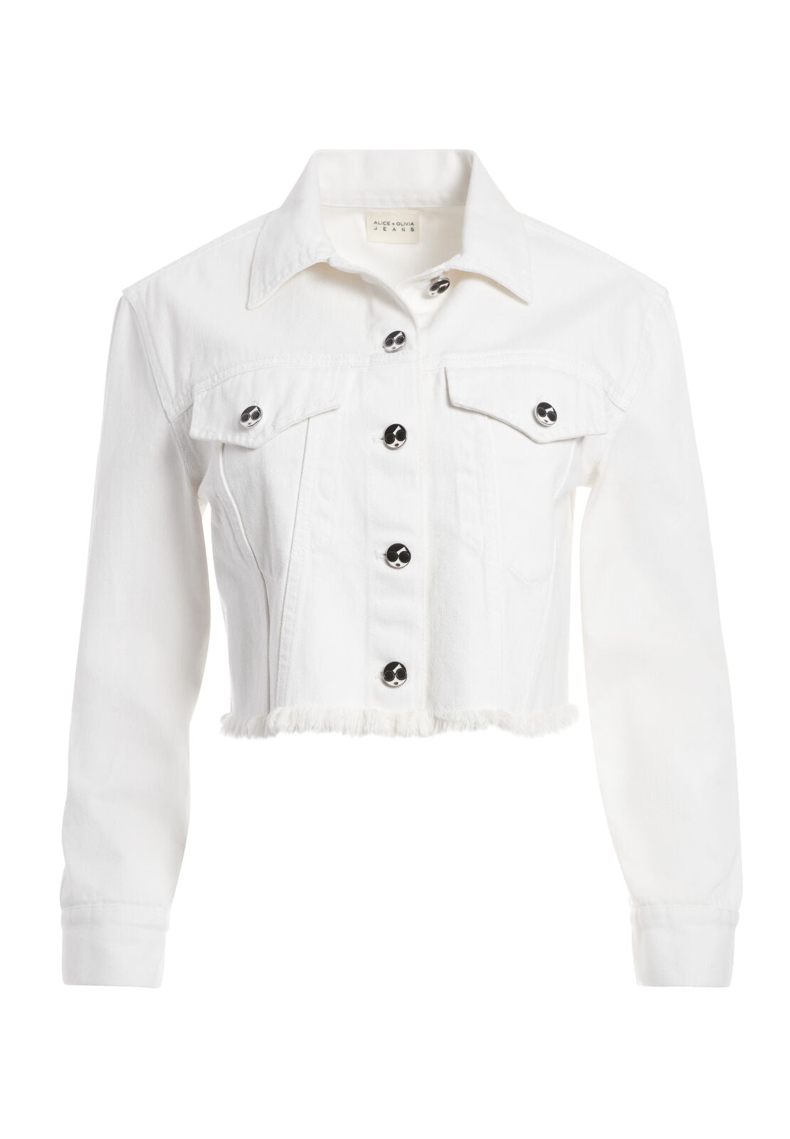 CHLOE BOXY CROPPED JACKET-OPTIC WHITE-ALICE + OLIVIA