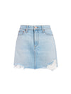 GOOD HIGH RISE MINI SKIRT-SILVER LINING-ALICE + OLIVIA