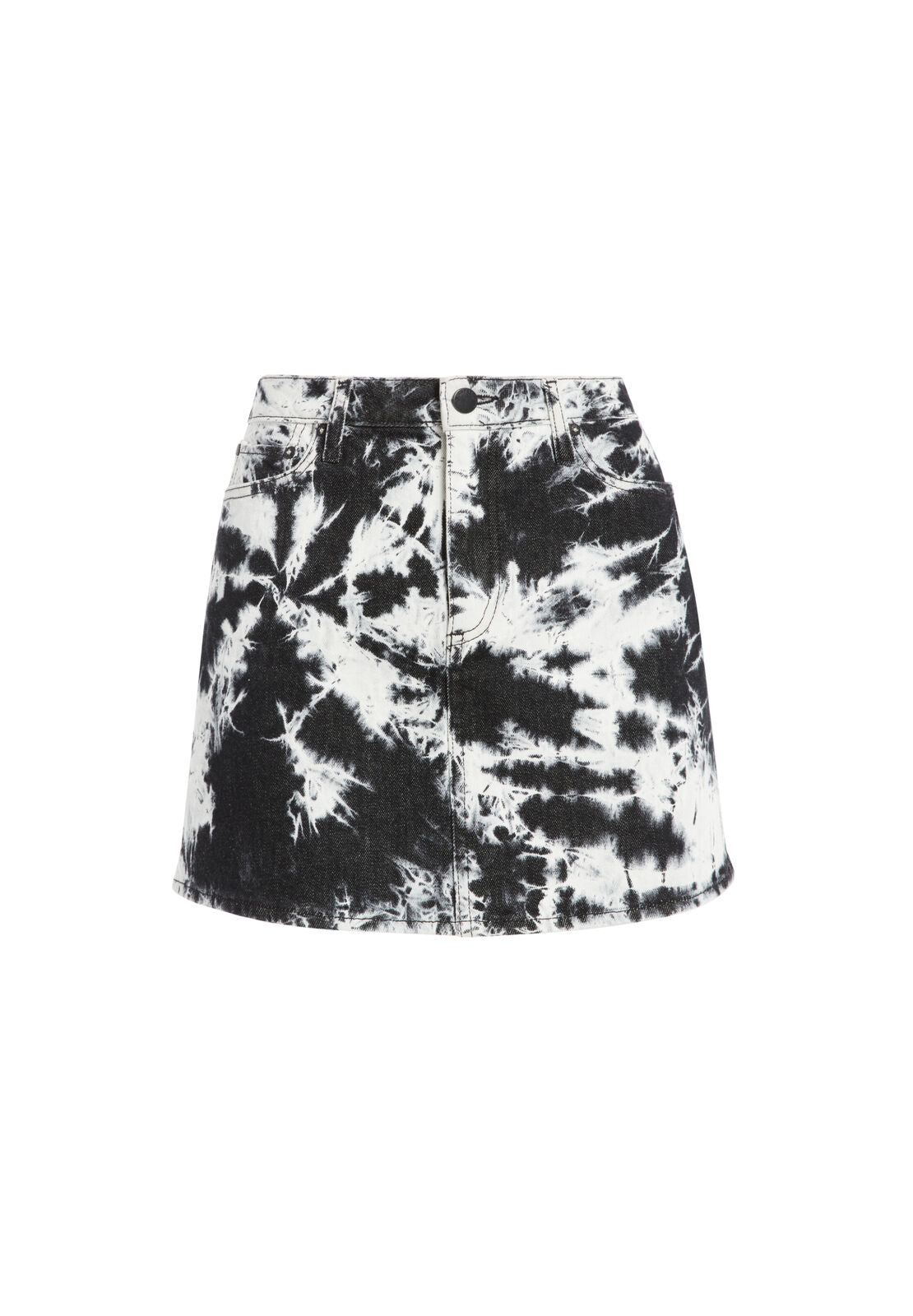 GOOD HIGH RISE MINI SKIRT-TWILIGHT ZONE-ALICE + OLIVIA
