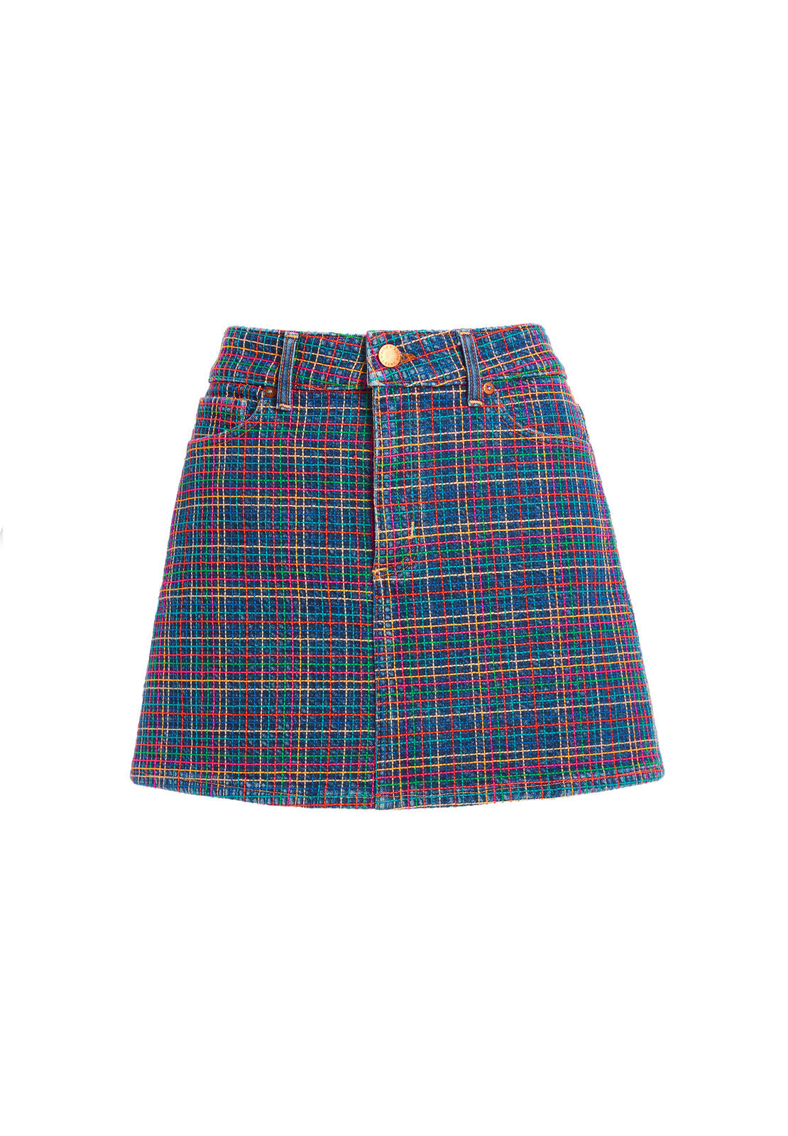 RAINBOW EMBROIDERED MINI SKIRT-ENJOY THIS-ALICE + OLIVIA