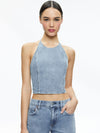 Top halter corto Jaymee con laccetti al collo-ALICE + OLIVIA