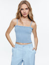 HAUT EN JEAN SMOCKÉ PENELOPE-ALICE + OLIVIA