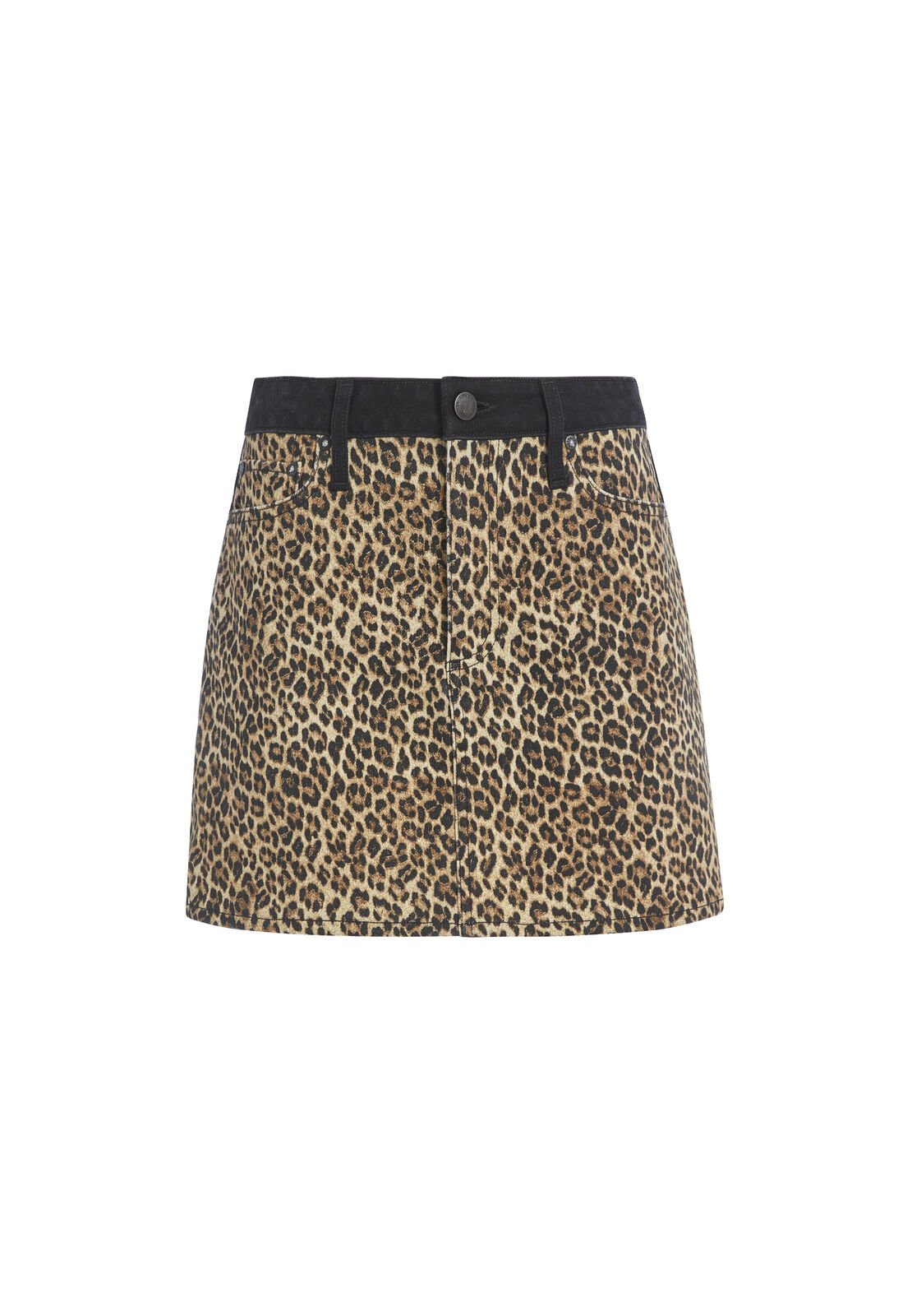 MINIGONNA LEOPARDATA A VITA ALTA DI BUONA QUALITÀ-ALICE + OLIVIA