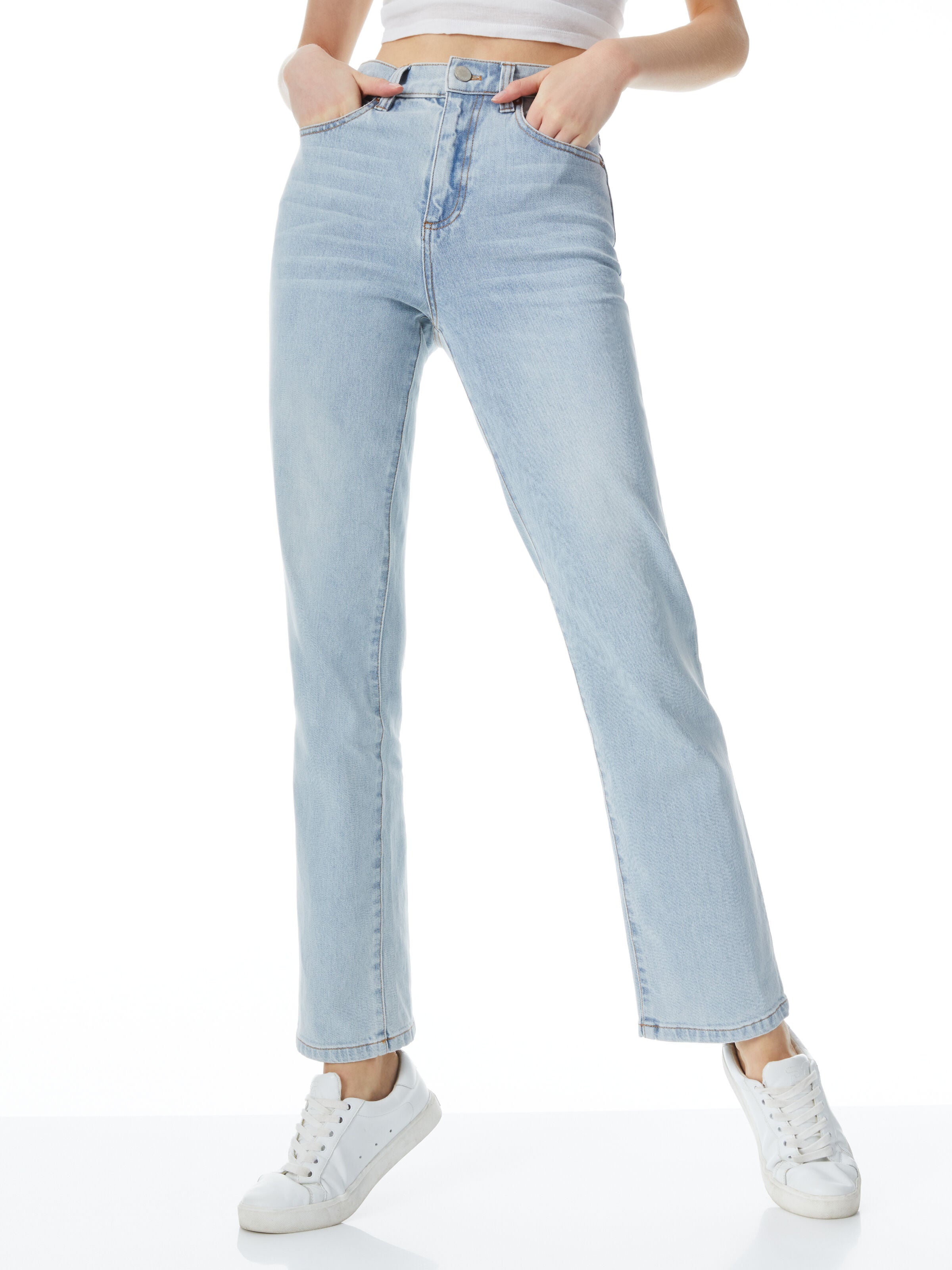 JEAN DROIT TAILLE HAUTE INCROYABLE-ALICE + OLIVIA