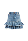 BONNE MINI-JUPE À VOLANTS À L'OURLET-ALICE + OLIVIA