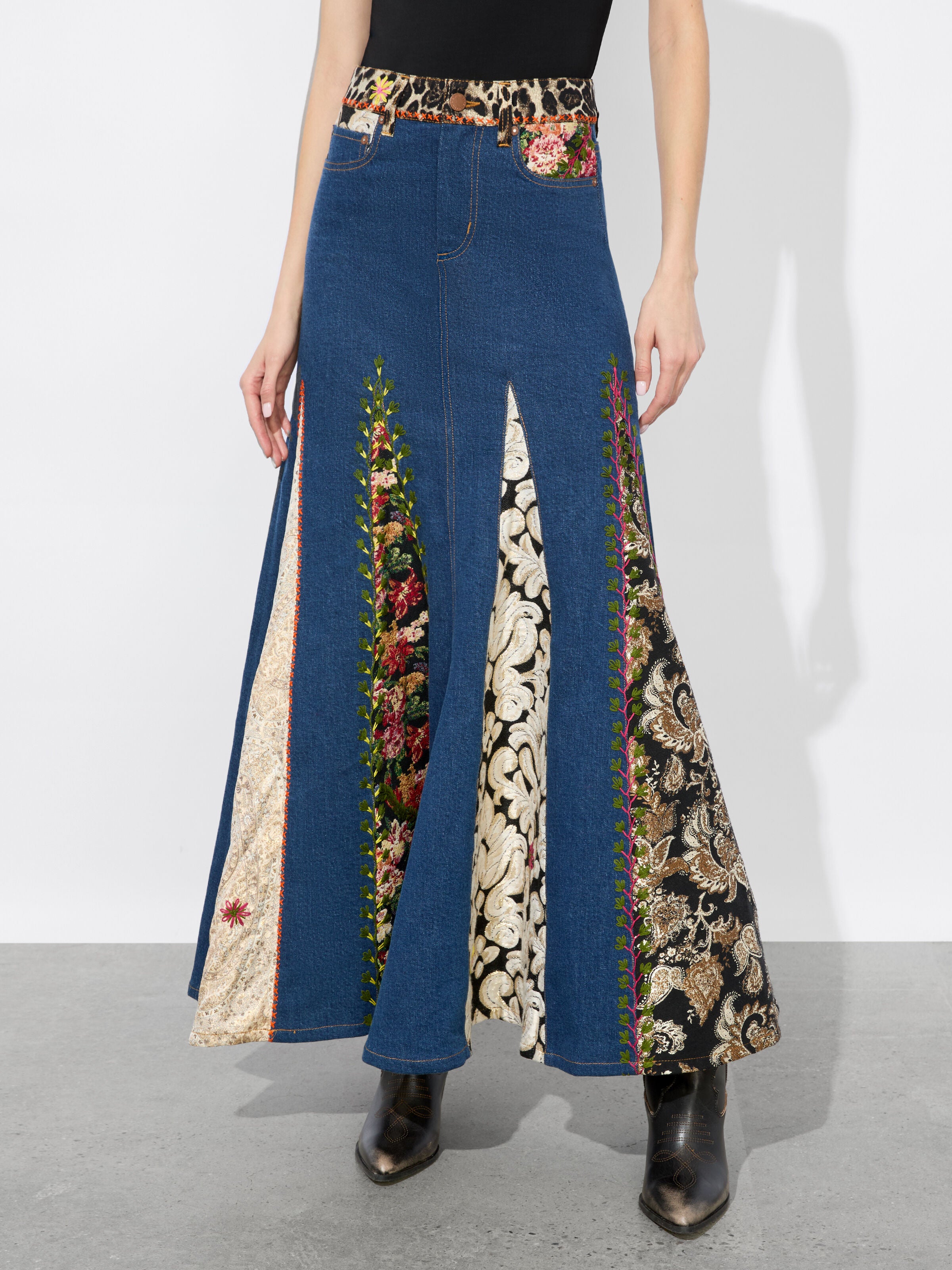 GONNA LUNGA NALA IN TECNICHE MISTE-ALICE + OLIVIA