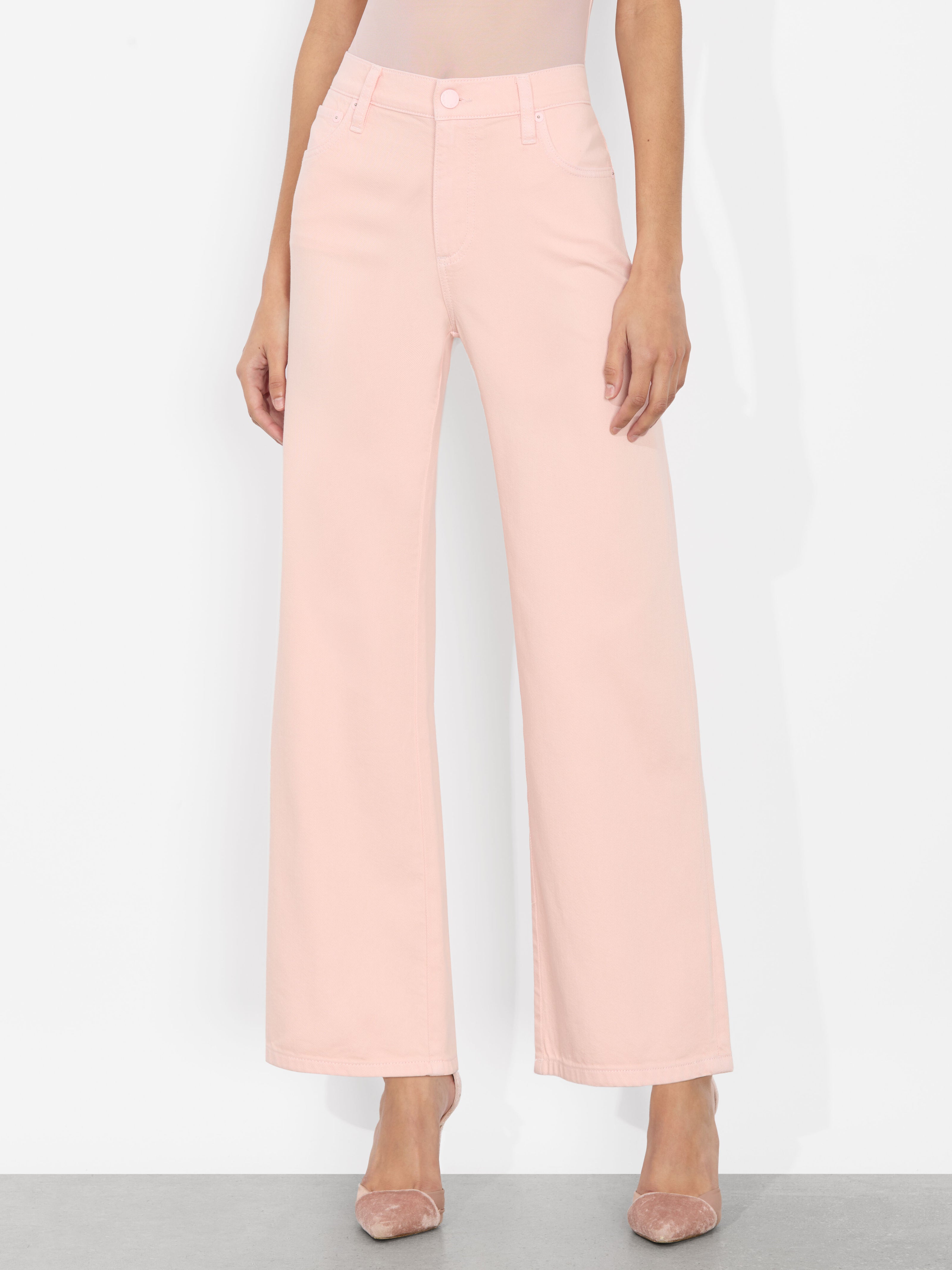 WEEZY CROP JEAN-PINK BLOOM-ALICE + OLIVIA