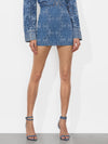RUBI DENIM MICRO SKIRT-AVERY BLUE-ALICE + OLIVIA