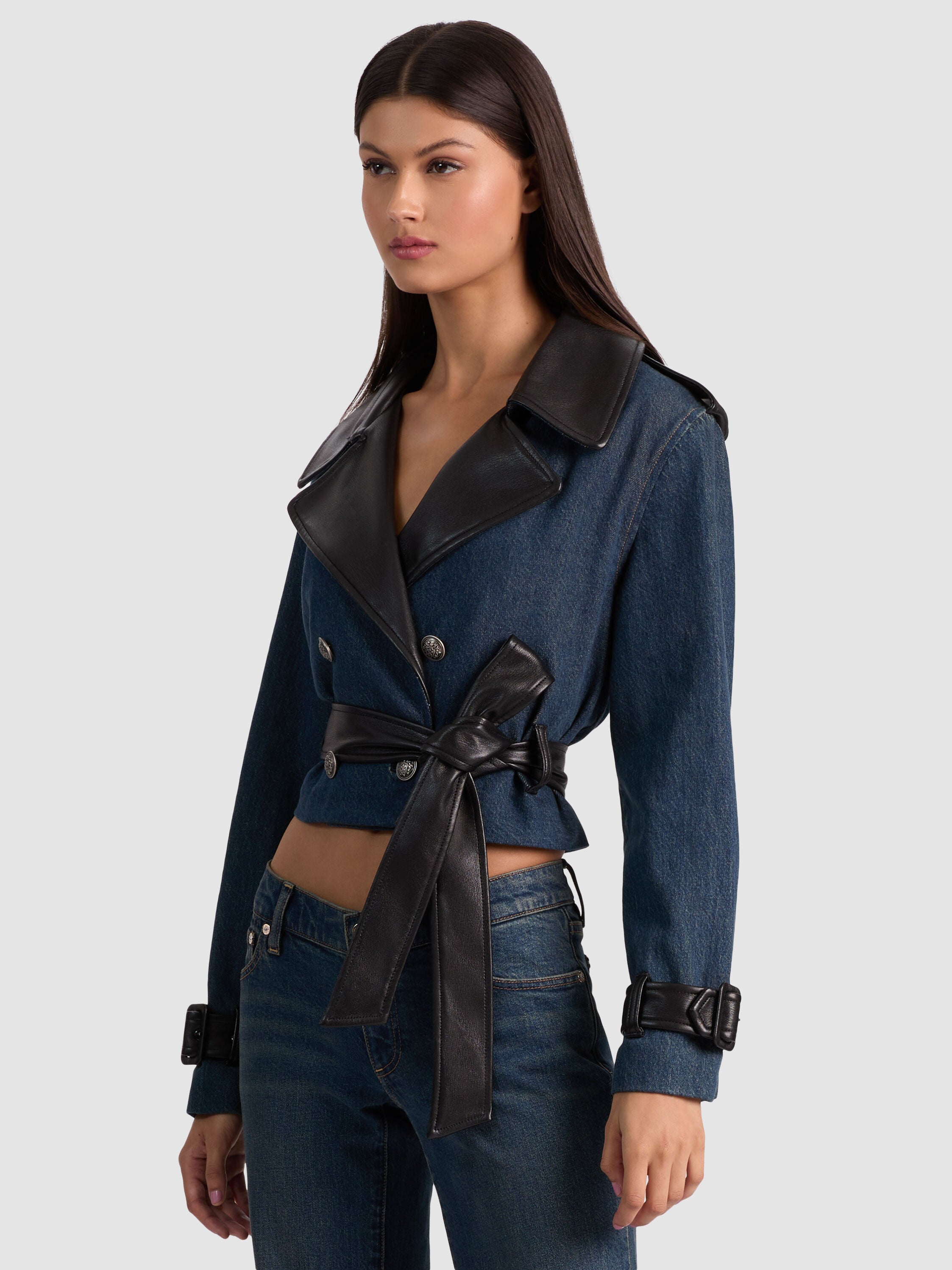 TRENCH EN JEAN COURT KEITH-ALICE + OLIVIA