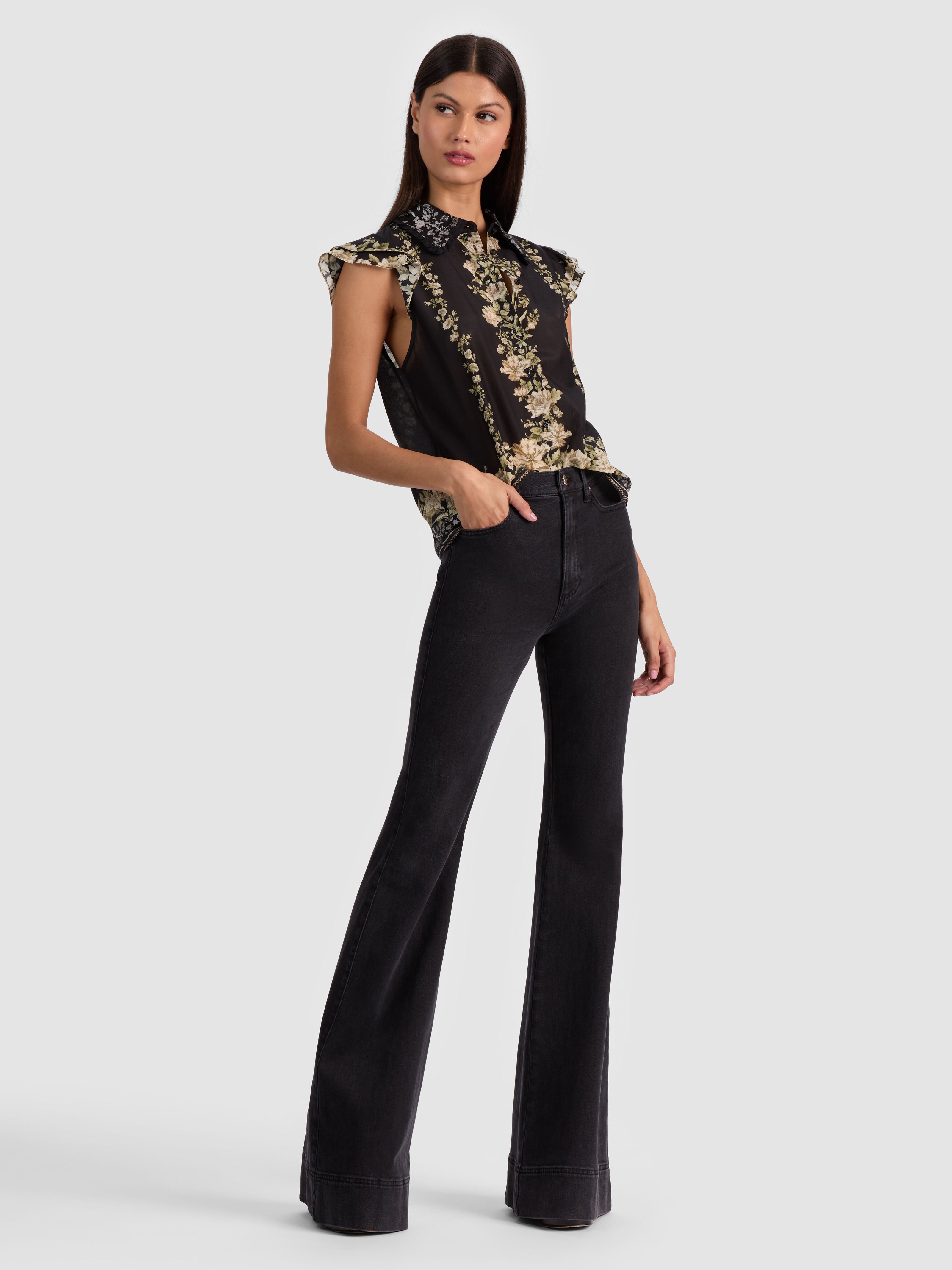 BEAUTIFUL JEAN-CLARISSA BLACK-ALICE + OLIVIA