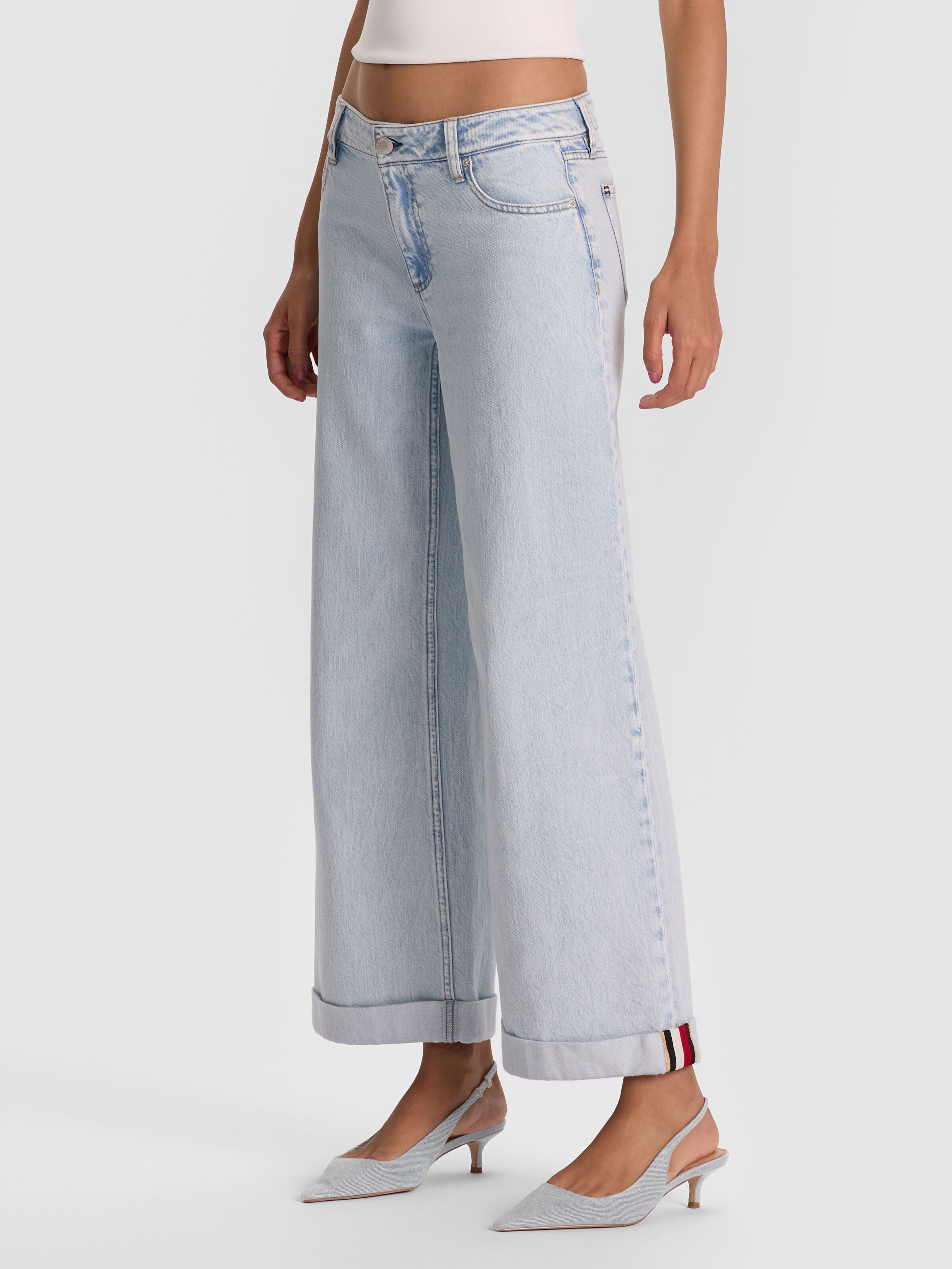 DUNCAN JEAN-DARLA LIGHT INDIGO-ALICE + OLIVIA