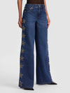 AMAZING EMBELLISHED JEAN-DARK RINSE-ALICE + OLIVIA