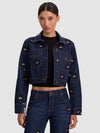 GIACCA DI JEANS CHLOE CON RICAMI-ALICE + OLIVIA