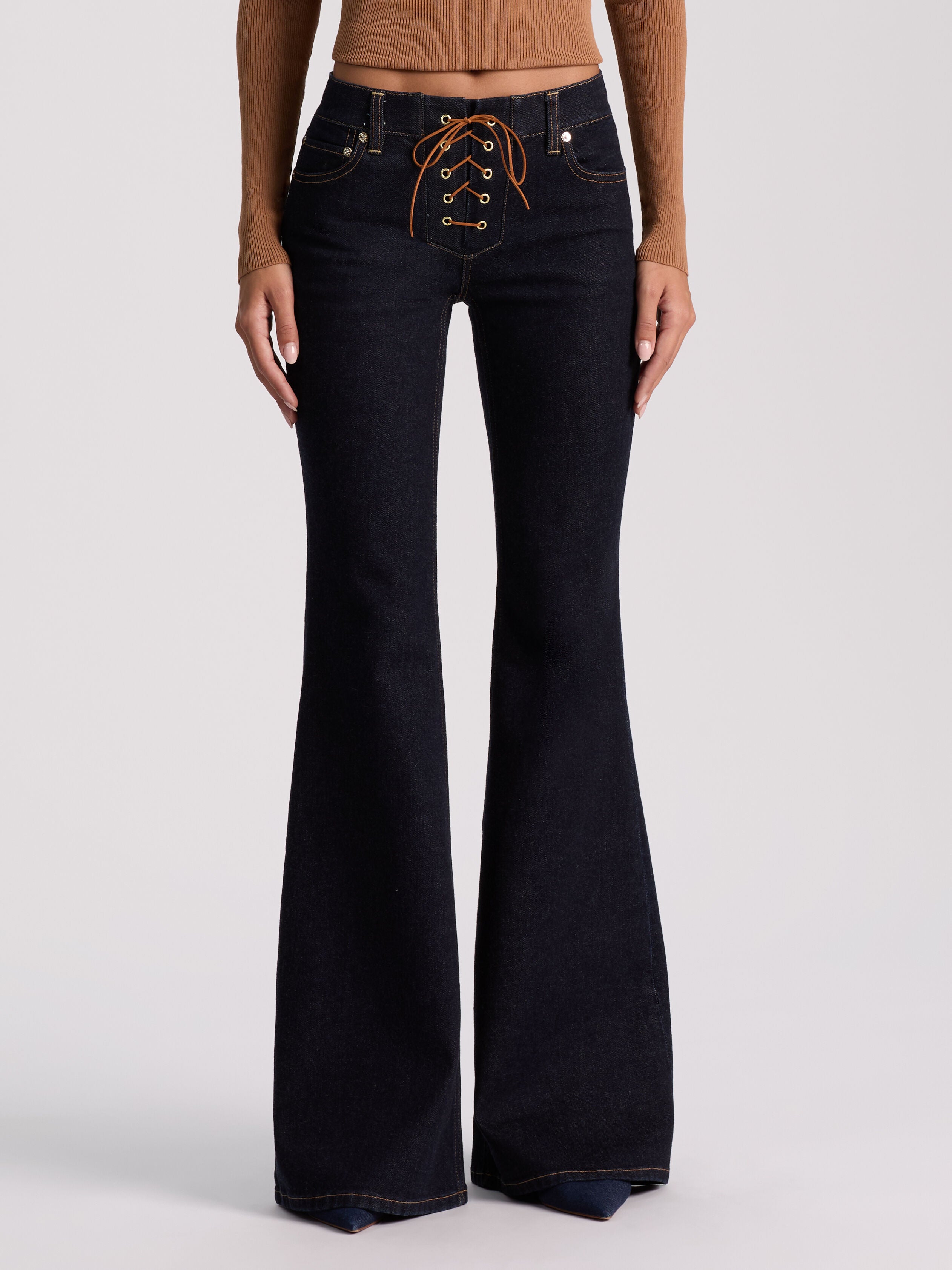 DELILAH JEANS ALLACCIATI-ALICE + OLIVIA