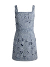 MARYANN LASER-CUT DENIM DRESS-ROCKSTAR BLUE-ALICE + OLIVIA