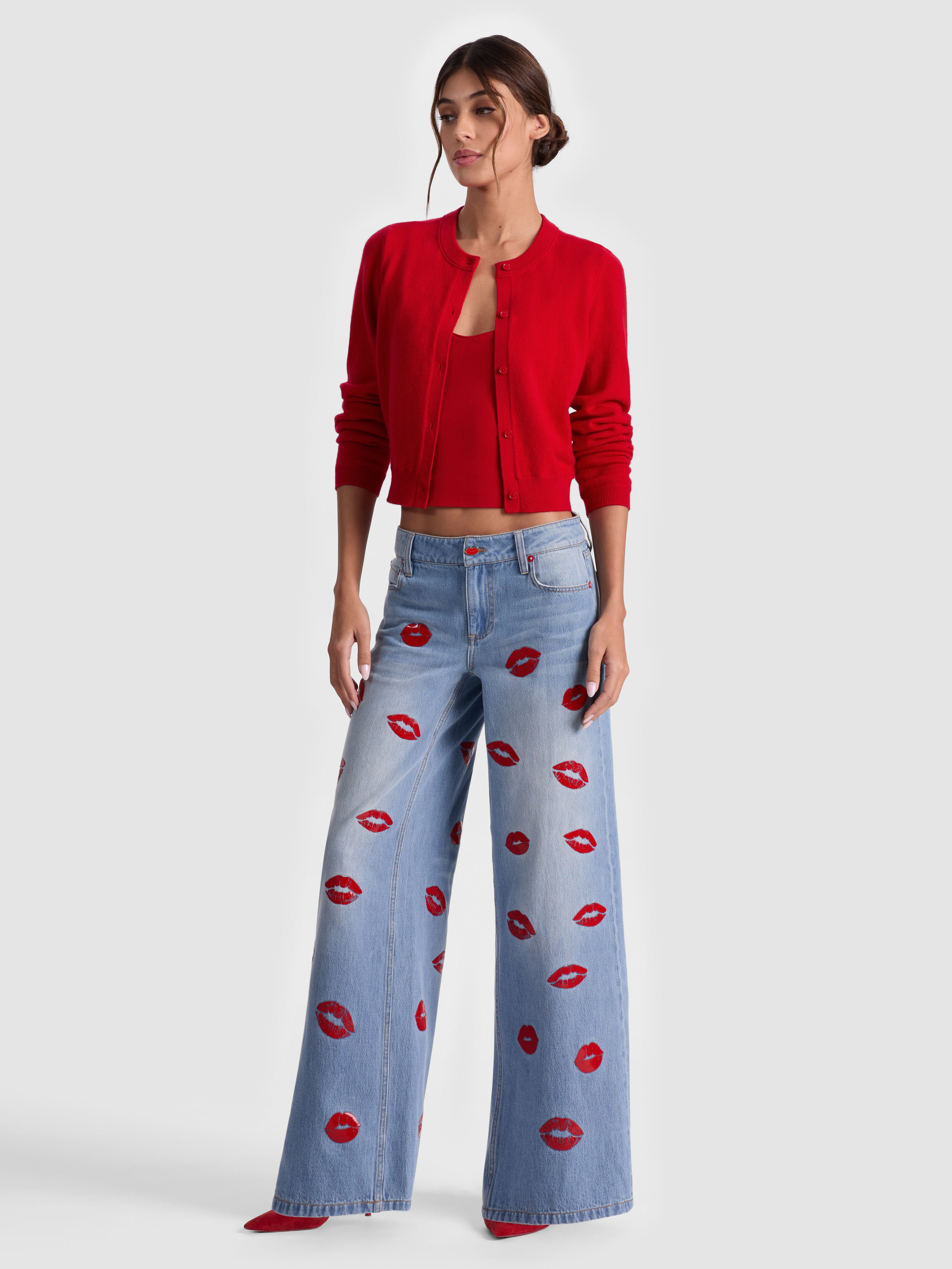 AMAZING JEAN-DENVER BRIGHT BLUE-ALICE + OLIVIA