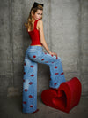 AMAZING JEAN-DENVER BRIGHT BLUE-ALICE + OLIVIA