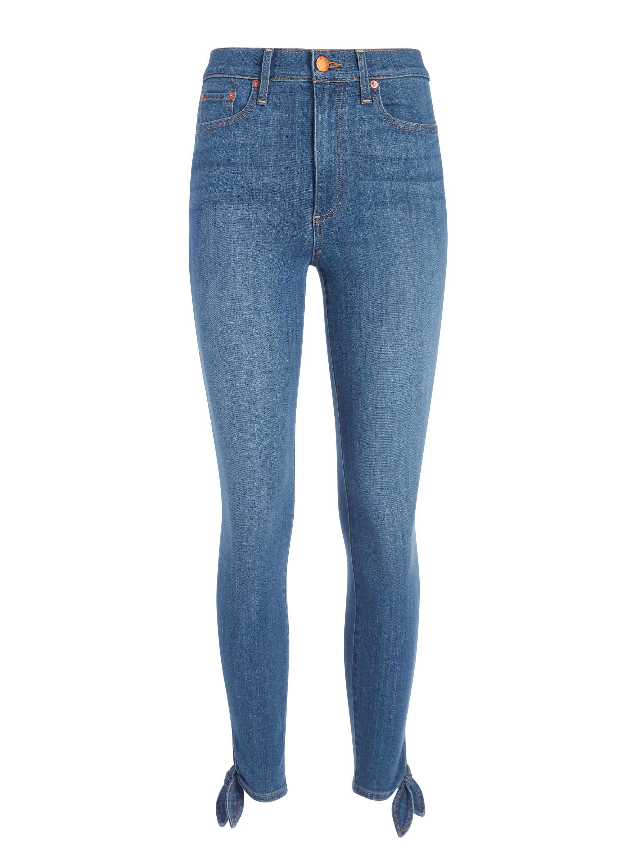 BEL JEANS A VITA ALTA CON LACCI ALLA CAVIGLIA