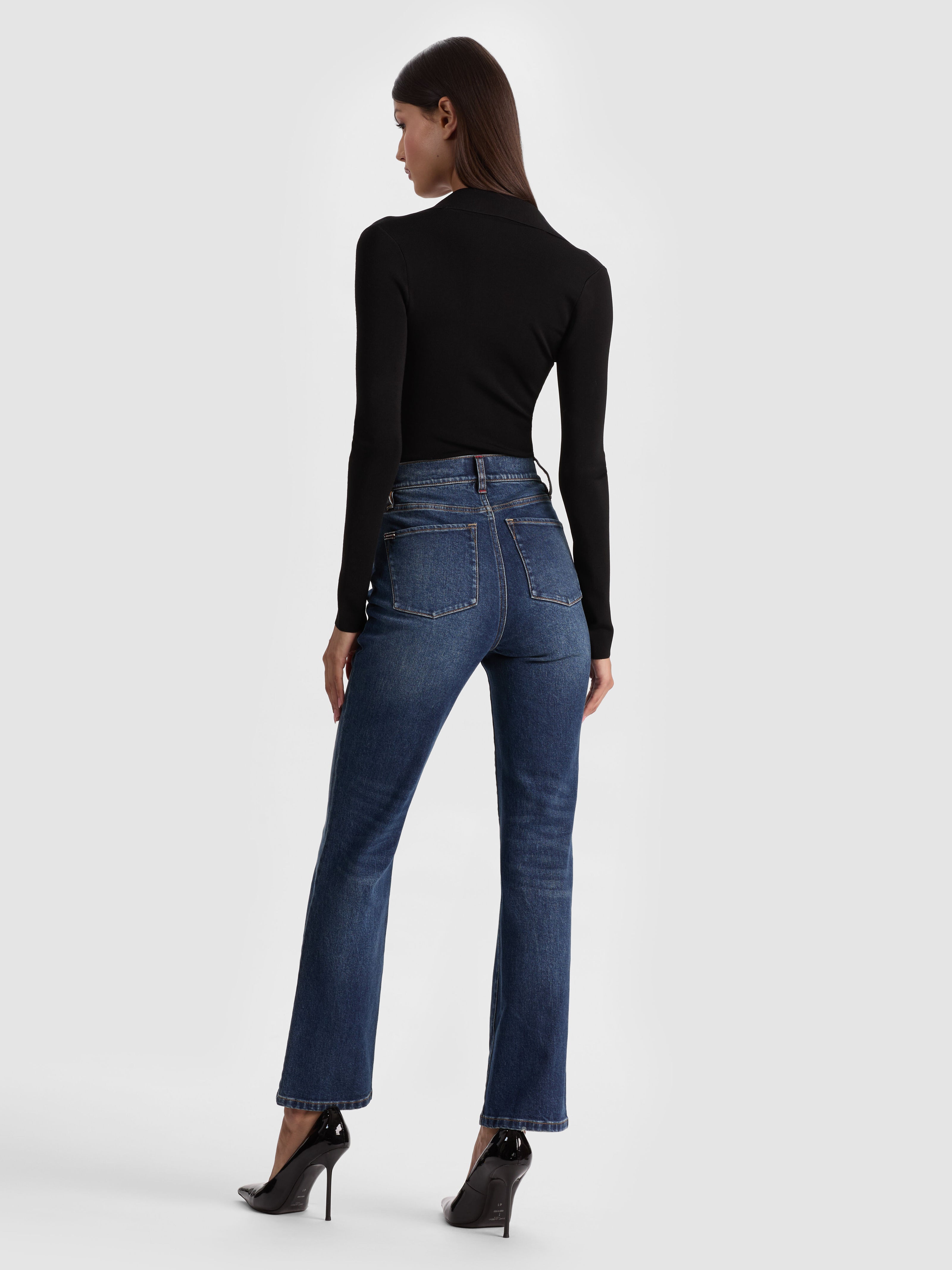 RICH JEAN-DANICA DARK INDIGO-ALICE + OLIVIA