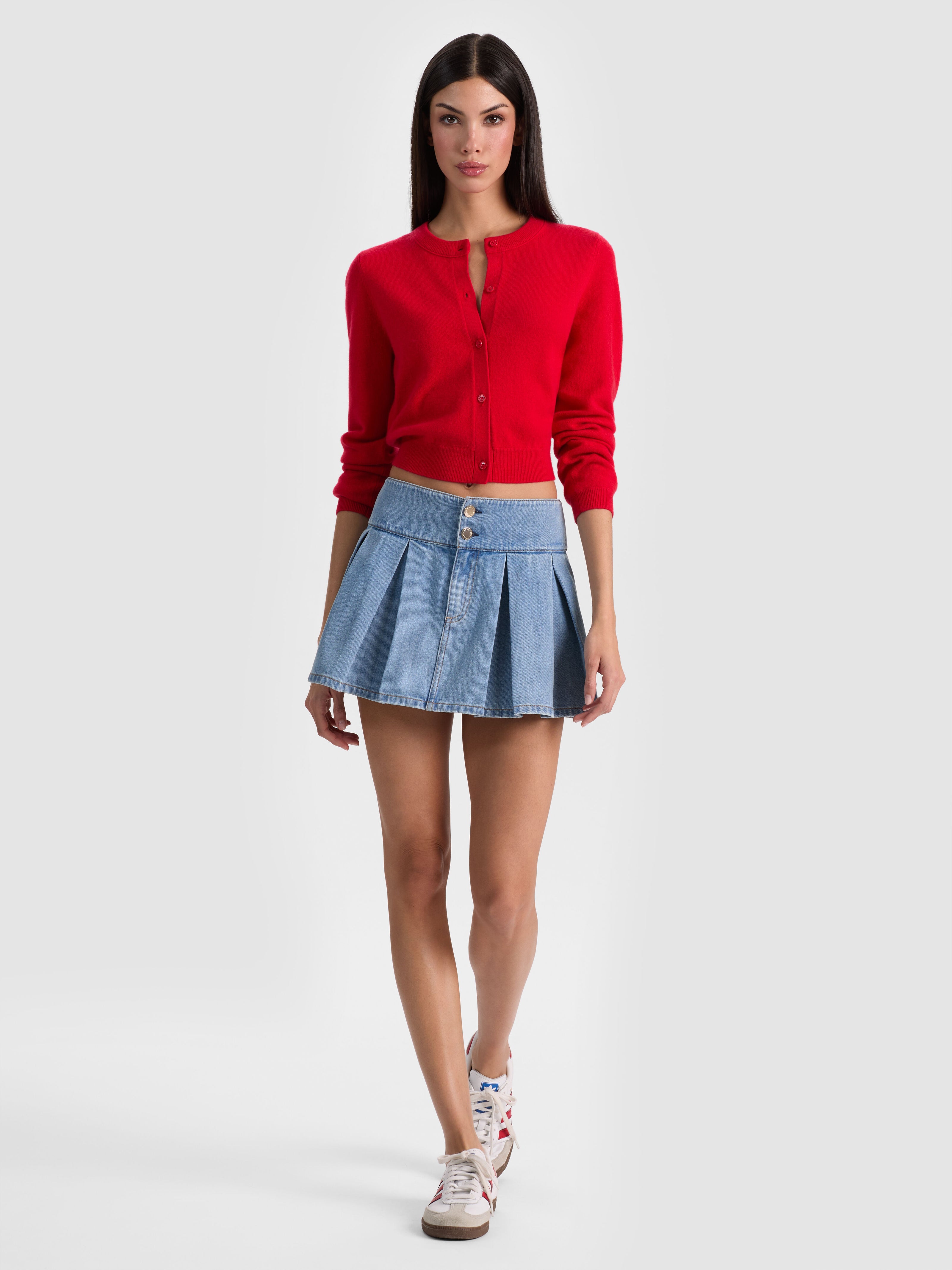 JUPE COURTE EN JEAN AMY-ALICE + OLIVIA