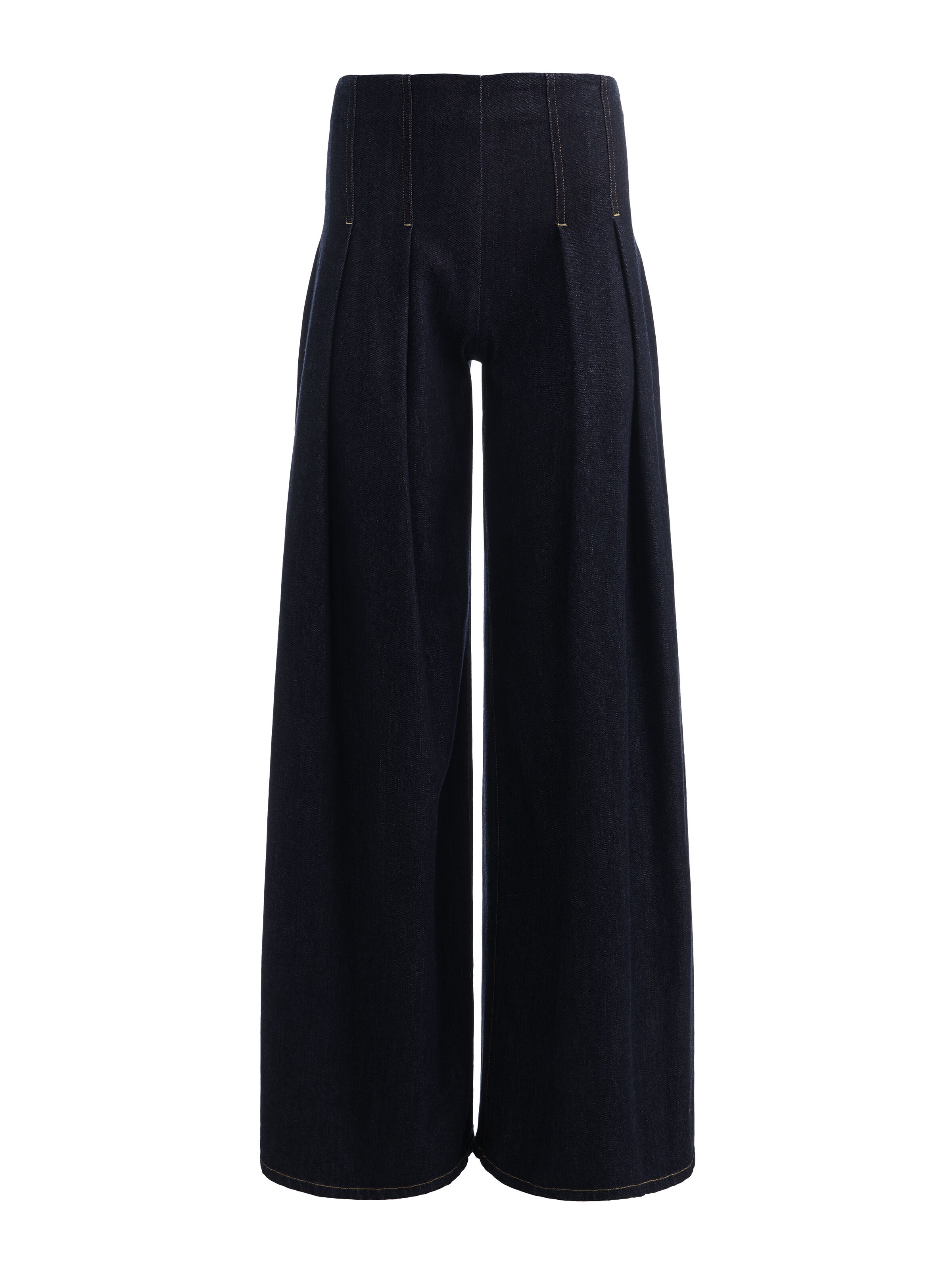 HENRY PLEATED DENIM PANT - DARK RINSE