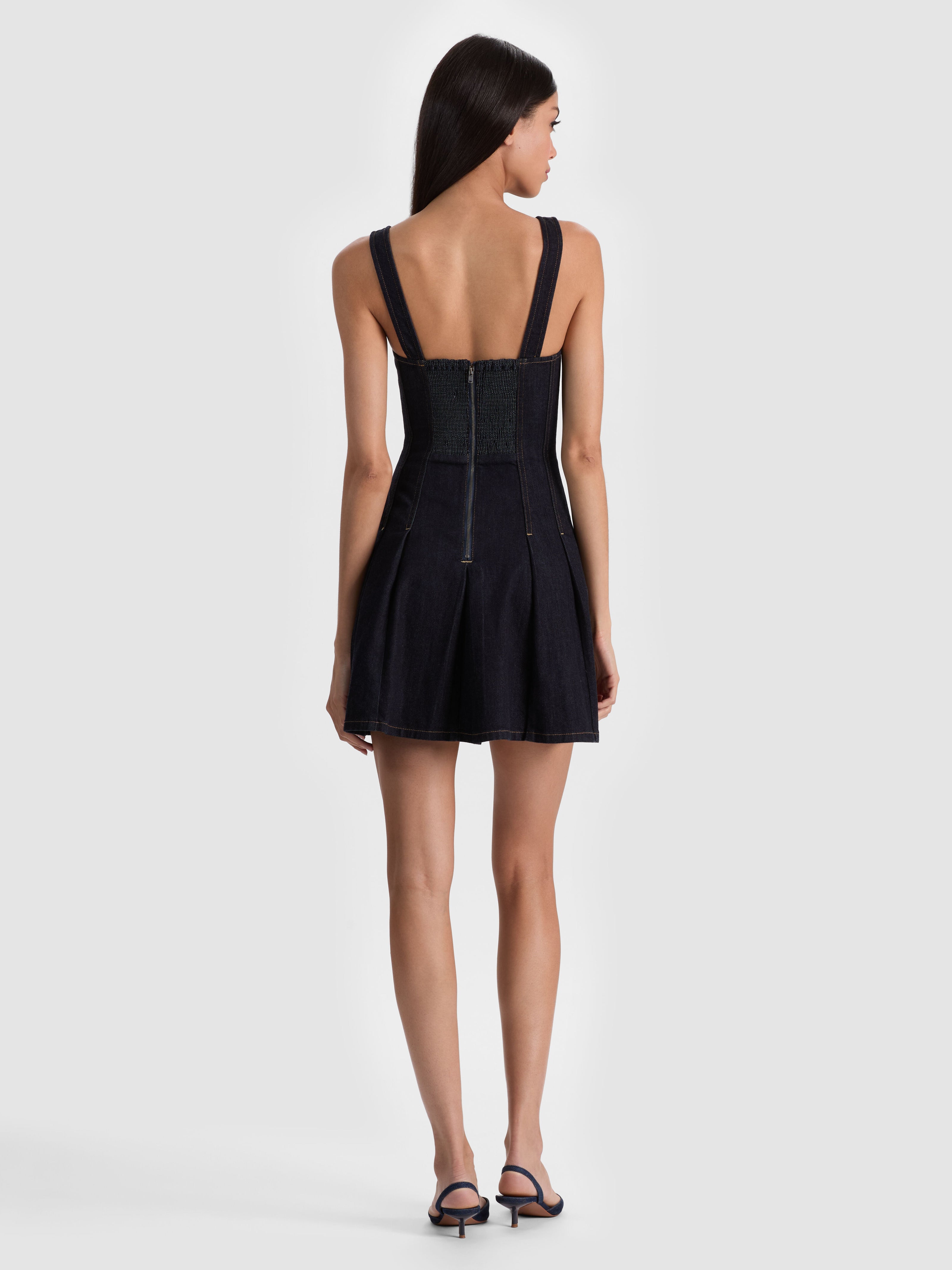 MINIVESTITO IN DENIM HOLLIS-ALICE + OLIVIA