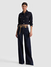 CHLOE DENIM JACKET-DARK RINSE-ALICE + OLIVIA