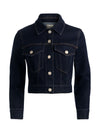 CHLOE DENIM JACKET-DARK RINSE-ALICE + OLIVIA