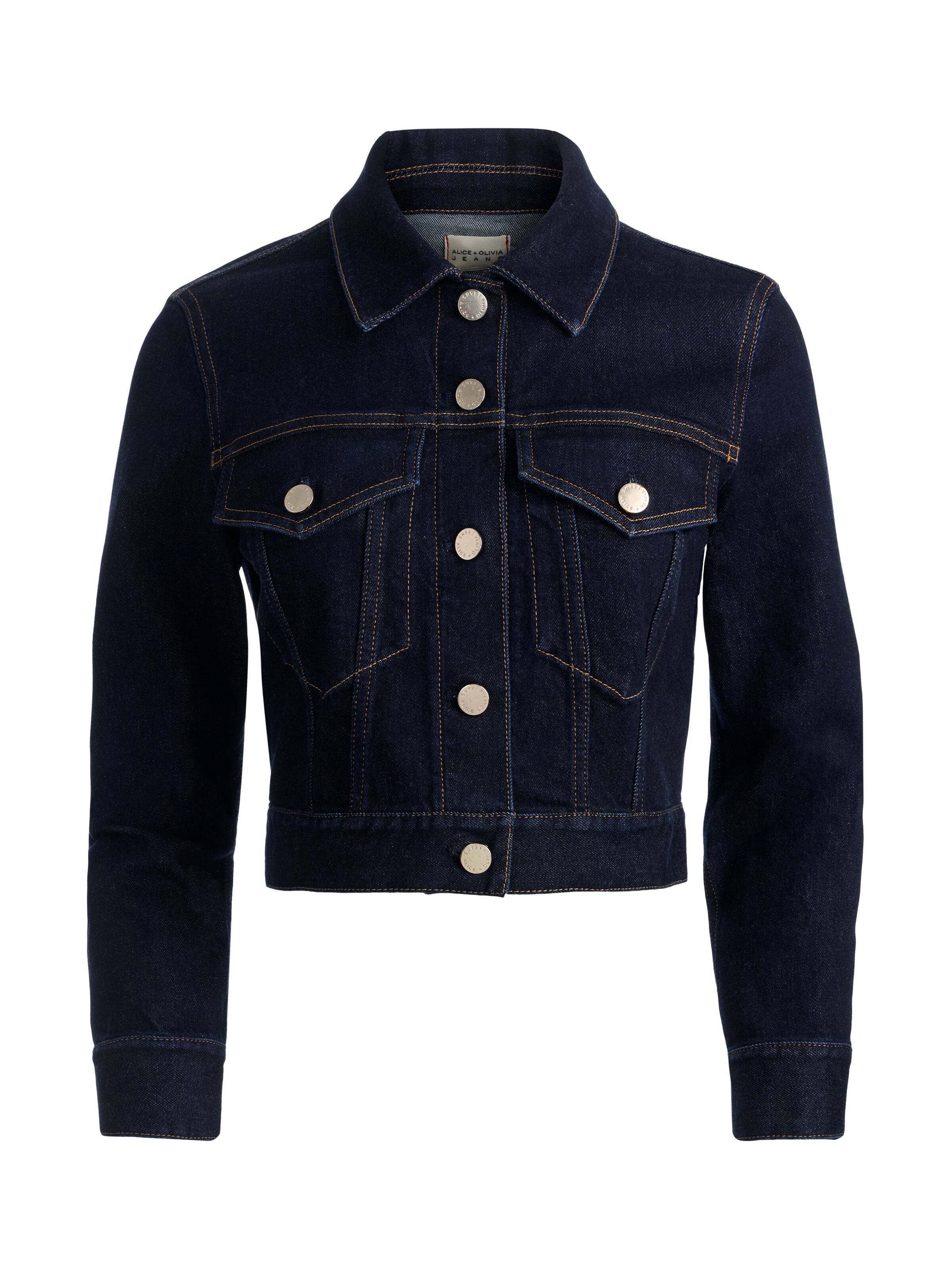 CHLOE DENIM JACKET-DARK RINSE-ALICE + OLIVIA