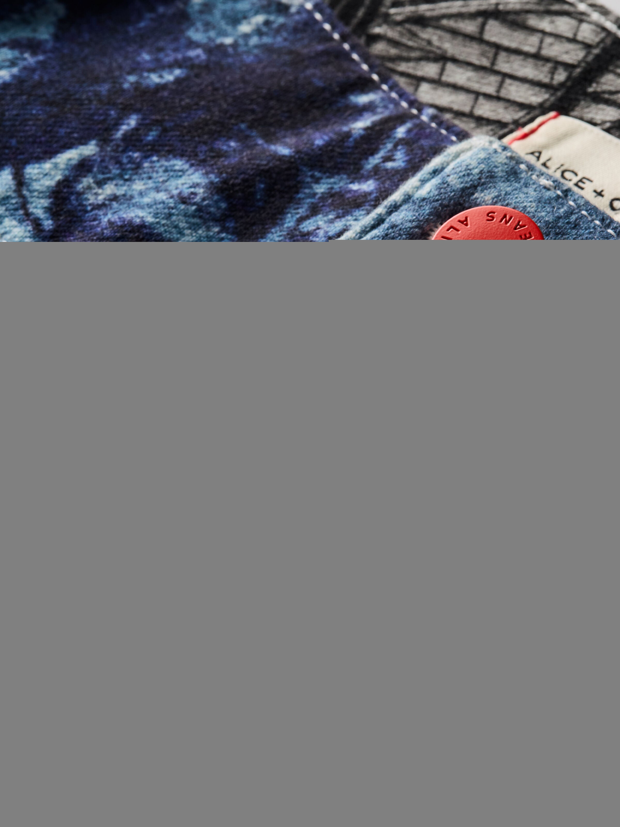 KAI LOW RISE PRINTED JEAN-OPEN ROAD-ALICE + OLIVIA