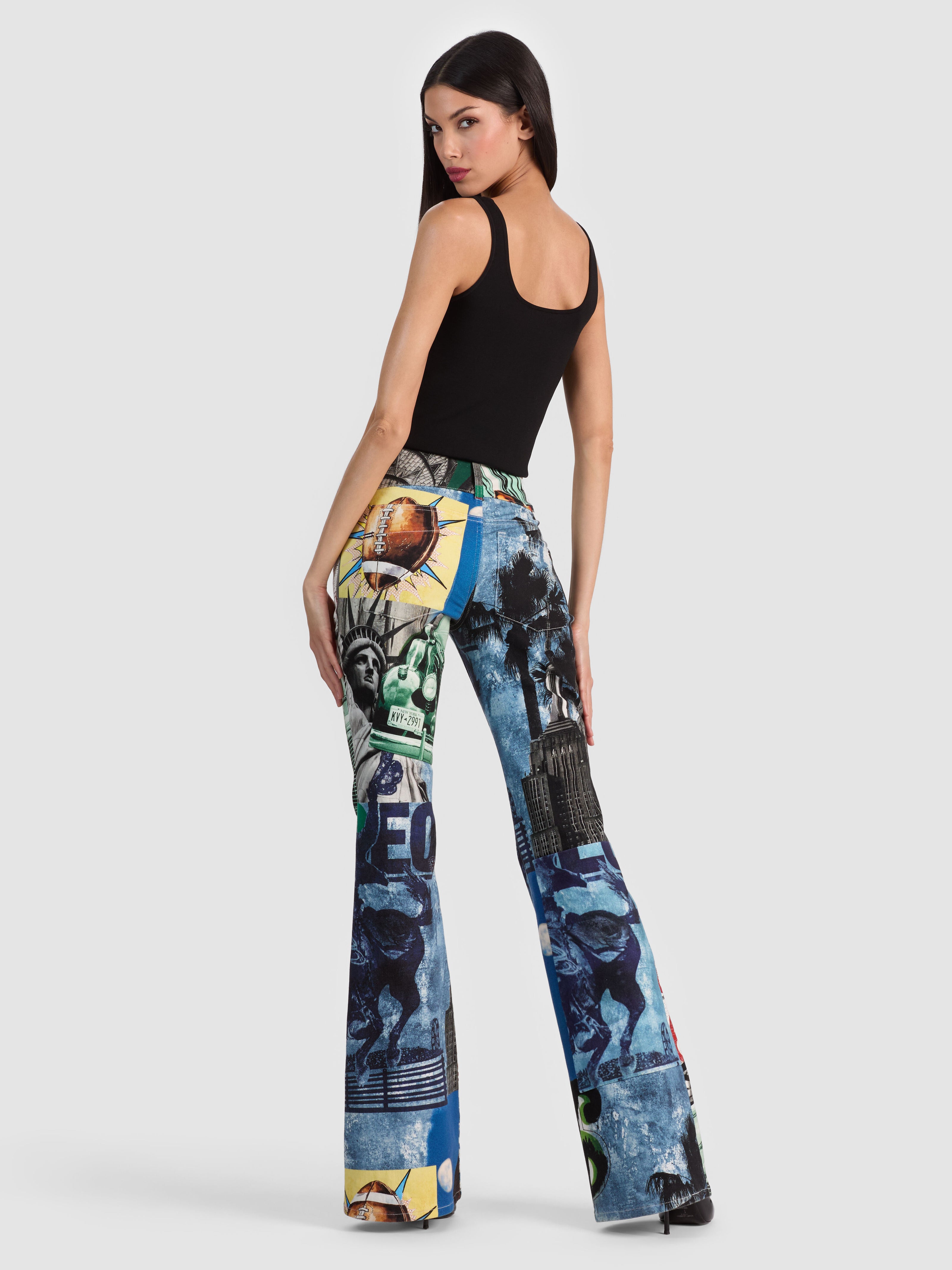 KAI LOW RISE PRINTED JEAN-OPEN ROAD-ALICE + OLIVIA