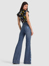 BEAUTIFUL EMBROIDERED JEAN-BROOKLYN BLUE/MULTI-ALICE + OLIVIA